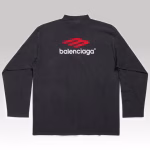 Balenciaga 3B Sports Longsleeve Black - Image 3