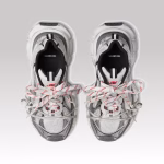 Balenciaga 3XL Sneaker Gray and Red - Image 5