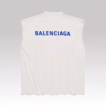 Balenciaga Back Sleeveless T-shirt White - Image 3