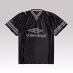 Balenciaga 3B Football V-Neck T-shirt Oversized Black