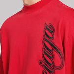 Balenciaga Cursive Medium Fit T-shirt Red - Image 7