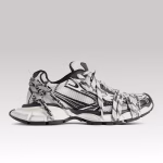 Balenciaga Extreme Laces Logo Sneaker White & Black