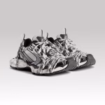 Balenciaga Extreme Laces Logo Sneaker White & Black - Image 2