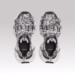 Balenciaga Extreme Laces Logo Sneaker White & Black - Image 6