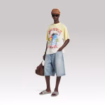 Balenciaga Extreme Tie Dye Medium Fit T-Shirt White - Image 4