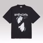 Balenciaga Lady In Shades Oversized T-Shirt Black