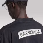 Balenciaga Masking Tape Long Sleeve Large Fit T-shirt - Image 7