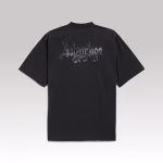 Balenciaga Medium Fit T-Shirt Black Dry Jersey - Image 3