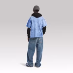 Balenciaga Nba Collaboration Oversized T-Shirt Blue - Image 6