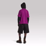 Balenciaga Nba Collaboration Oversized T-Shirt Violet - Image 3
