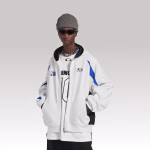 Balenciaga Nba Collaboration Oversized Zip-up Hoodie White - Image 2
