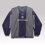 Balenciaga Outerwear Long Sleeve Top Marine Blue