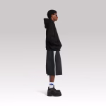 Balenciaga Paris Thunderstorm Medium Fit Hoodie Black - Image 5