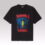 Balenciaga Salon De Couture Medium Fit T-Shirt Black