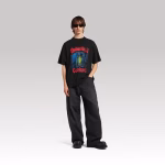 Balenciaga Salon De Couture Medium Fit T-Shirt Black - Image 5