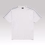 Balenciaga Stripe Medium Fit T-shirt Dirty White