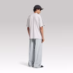 Balenciaga Stripe Medium Fit T-shirt Dirty White - Image 3