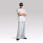 Balenciaga Stripe Medium Fit T-shirt Dirty White - Image 5