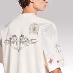 Balenciaga Tattoo Medium Fit T-shirt Cream - Image 3