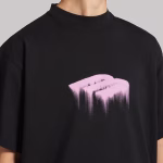 Balenciaga Wet Brush Oversized T-Shirt Black - Image 4