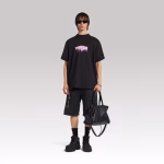 Balenciaga Wet Brush Oversized T-Shirt Black - Image 6