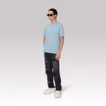 Amiri Château Tonal Tee Light Blue - Image 5