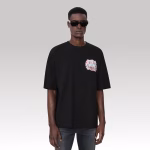 Amiri Château Sketch Oversized Tee Black - Image 4
