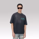 Amiri Crystal Flames Oversized Tee - Image 2
