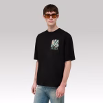 Amiri MA Floral Oversized Tee Black - Image 2