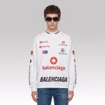 Balenciaga 3B Sports Longsleeve White - Image 2