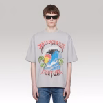Balenciaga Vintage Surfer Oversized T-Shirt Gray - Image 2
