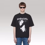 Balenciaga Lady In Shades Oversized T-Shirt Black - Image 2