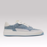 Balmain B-Court Flip Sneaker Monogrammed Denim