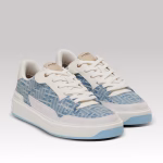 Balmain B-Court Flip Sneaker Monogrammed Denim - Image 6