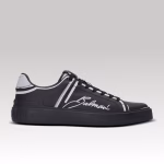 Balmain B-Court Printed Calfskin Trainer