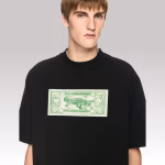 Off-White Banknote Arrow Skate SS Tee Black - Image 4