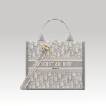 Christian Dior Book Tote Small Bag Gray