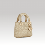 Christian Dior Lady Dior Mini Bag Gold - Image 2