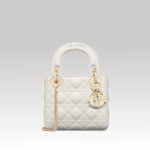 Christian Dior Lady Dior Mini Bag White