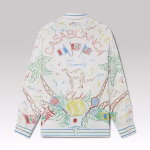 Casablanca Crayon Tennis Club Silk Shirt - Image 6