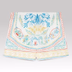 Casablanca Crayon Vase Silk Shorts