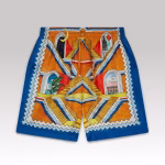 Casablanca Escalier Infini Silk Shorts - Image 5