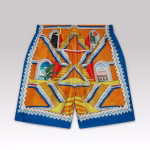 Casablanca Escalier Infini Silk Shorts