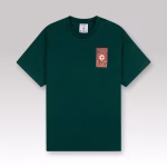 Casablanca Gothic Stacked Logo Screen Printed T-shirt Green