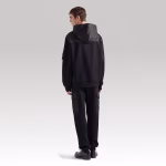 Prada Cotton Fleece Hoodie with Re-Nylon Details - Image 3