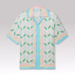 Casablanca Ping Pong Short Sleeve Silk Shirt