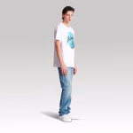 Balmain Paris Logo & Planet T-Shirt - Image 4