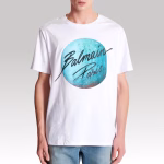 Balmain Paris Logo & Planet T-Shirt - Image 2