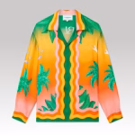Casablanca Tennis Club En Fleur Silk Shirt